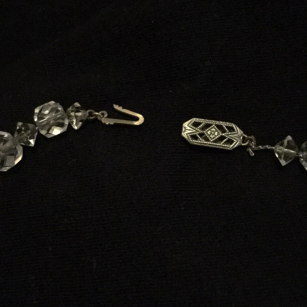 Vintage Art Deco Crystal Faceted Choker